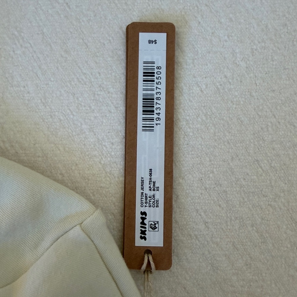 Skims COTTON JERSEY T-SHIRT Brand new with price tag - Picture 3 of 3